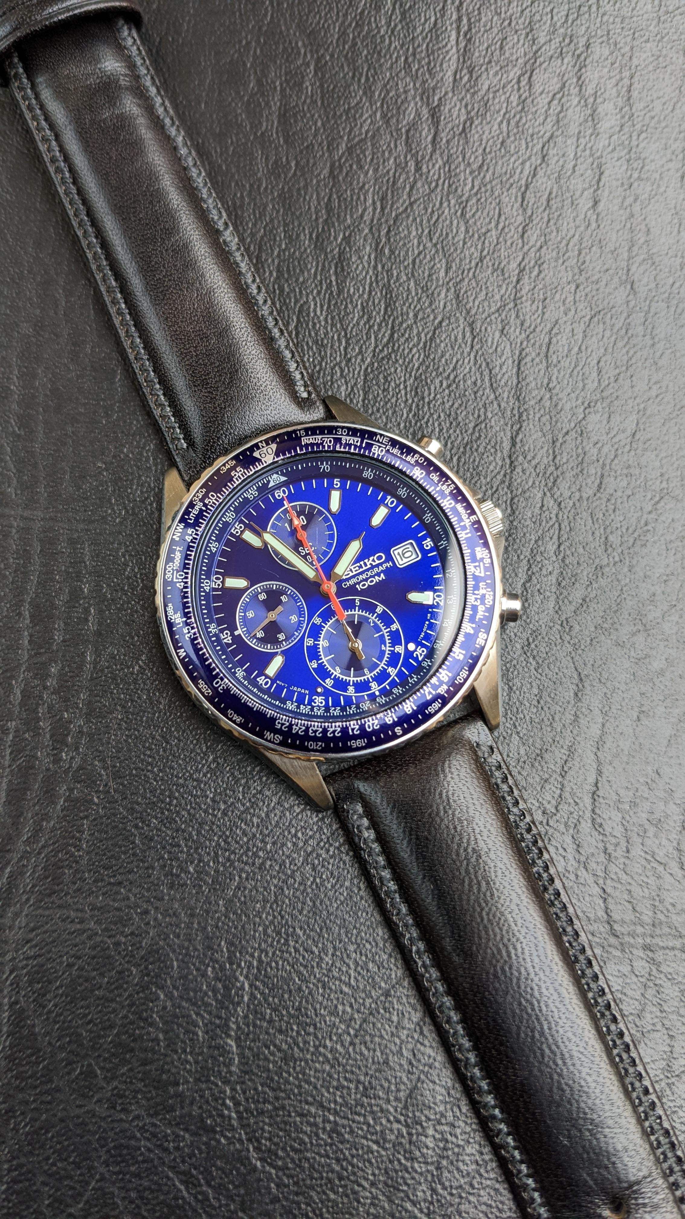 WTS Seiko Flightmaster Quartz Chronograph 7T92 0CF0 for sale