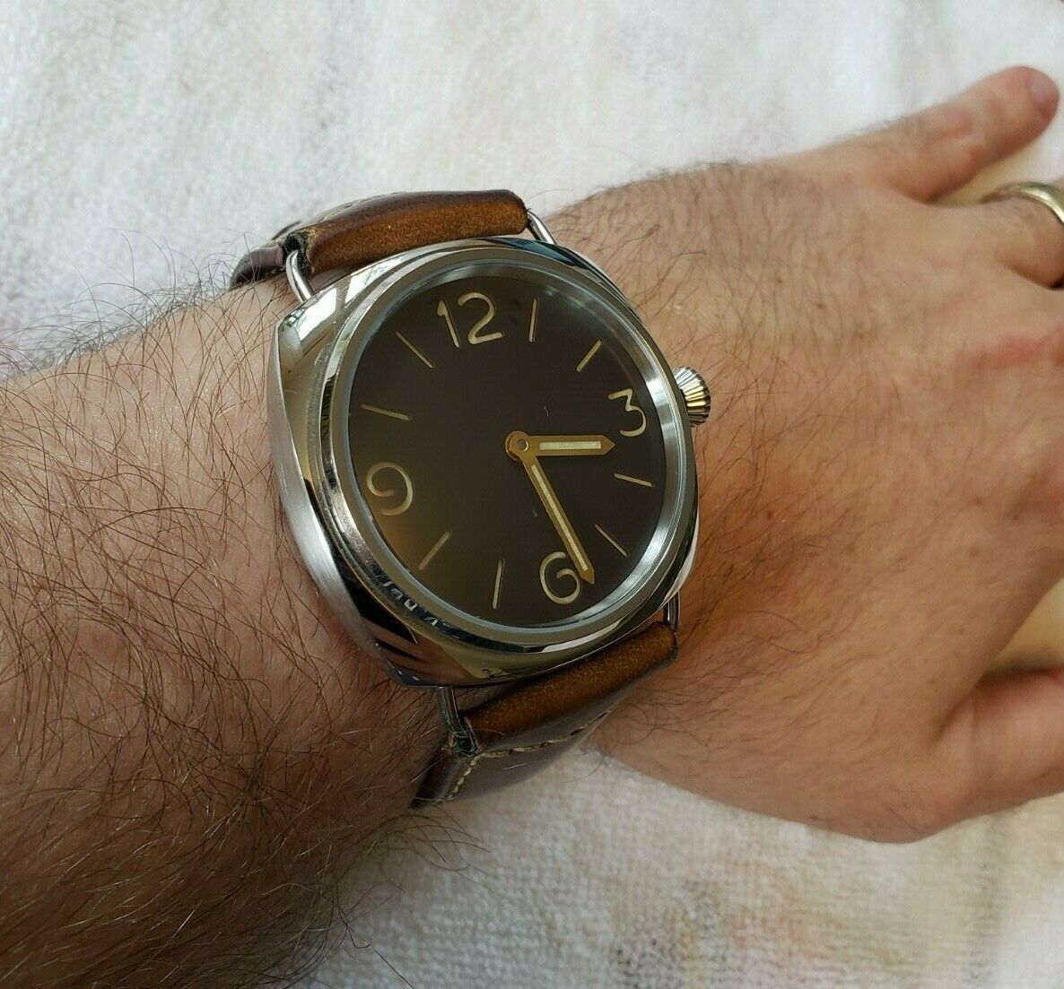 GETAT WATCH PANERAI STRAP 45mm Radiomir Base Style Sterile Brown