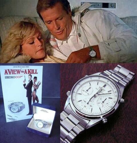 Rare Seiko Quartz Chronograph 7A28-7020 James Bond 007 Vintage Watch With  Box | WatchCharts