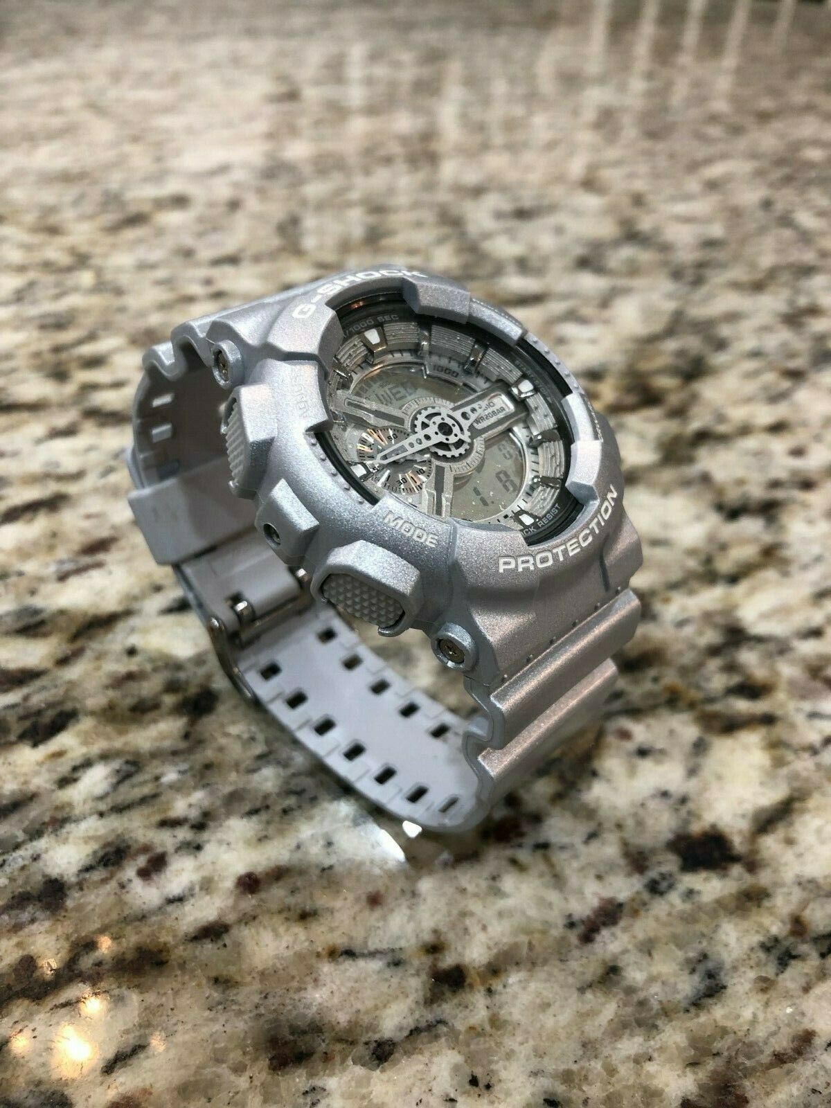 GA 110BC 8A Brand New G SHOCK X Large Analog Digital GA110 Silver WatchCharts Marketplace