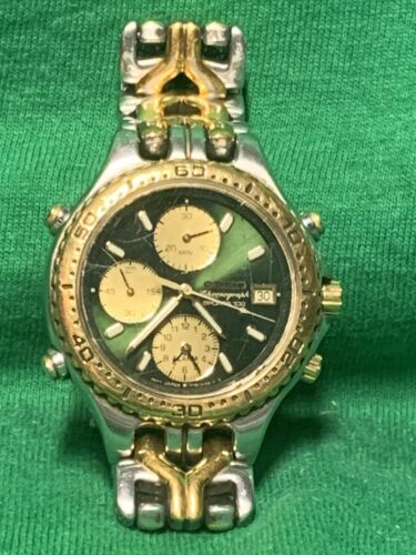 SEIKO SPORTS 100 7T32 6G20 CHRONOGRAPH ALARM 1995 WATCH NEEDS