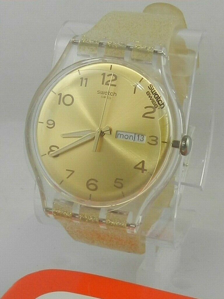 Swatch Lk382 Golden Glistar Too Silicone Watch | WatchCharts