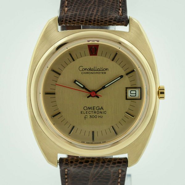 Omega Constellation Electronic F300 Hz 18K Yellow Gold, Men’s, Serviced ...