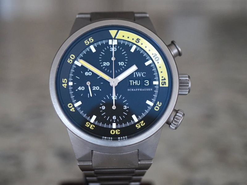 Iwc aquatimer chronograph online titanium