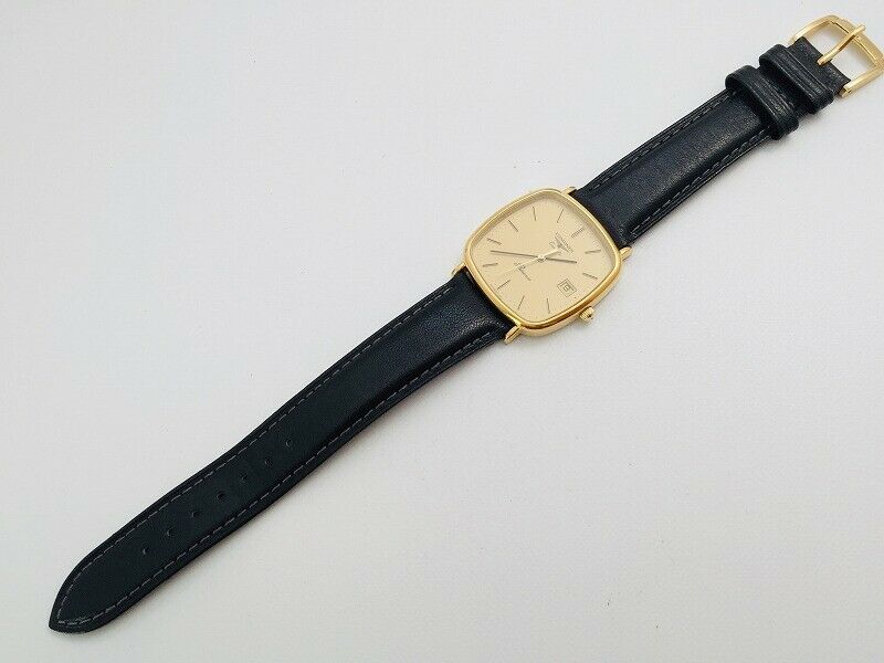 LONGINES Watch Presence 156 7114 Quartz 18K Gold Plated Date T707