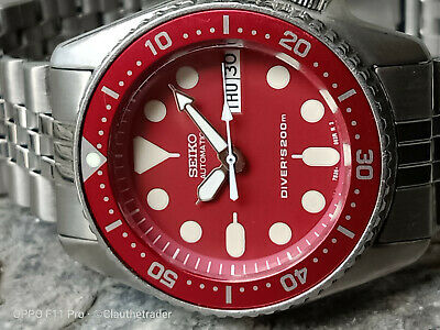 399/ 美品 7S26-0030 セイコー SKX013 レッド ダイバー STUNNING RED MOD SEIKO DIVER 7S26-0030 SKX013 AUTOMATIC