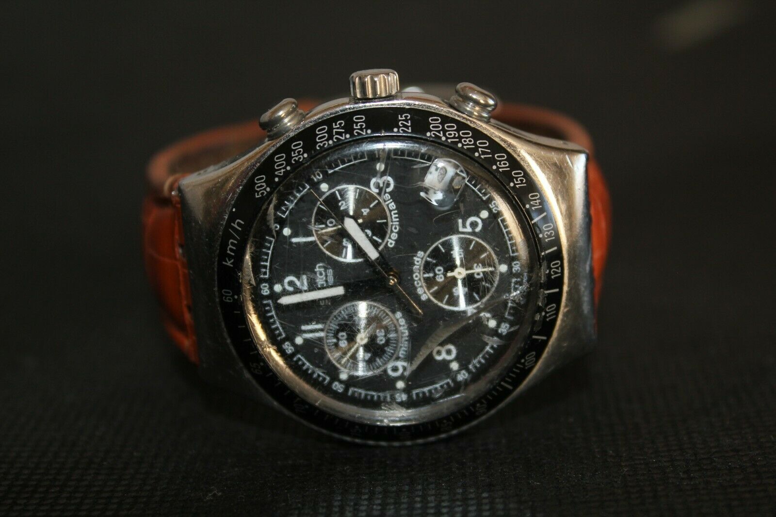 Men's SWATCH SWISS AG 2000 IRONY V8 SWISS MADE 4 JEWELS km/h
