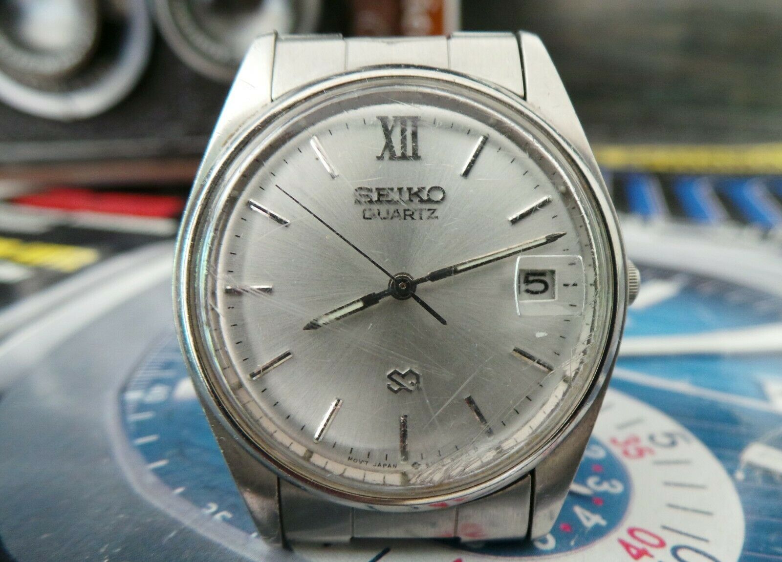 SEIKO SQ 5Y22 6000 QUARTZ GENTS BRACELET WATCH NEEDS NEW BATTERY