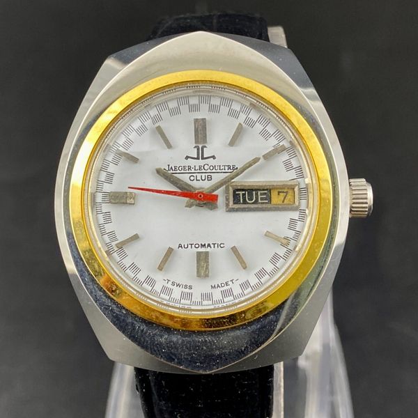 Vintage Jaeger Lecoultre Club Automatic Day Date Men's Wrist Watch SA24