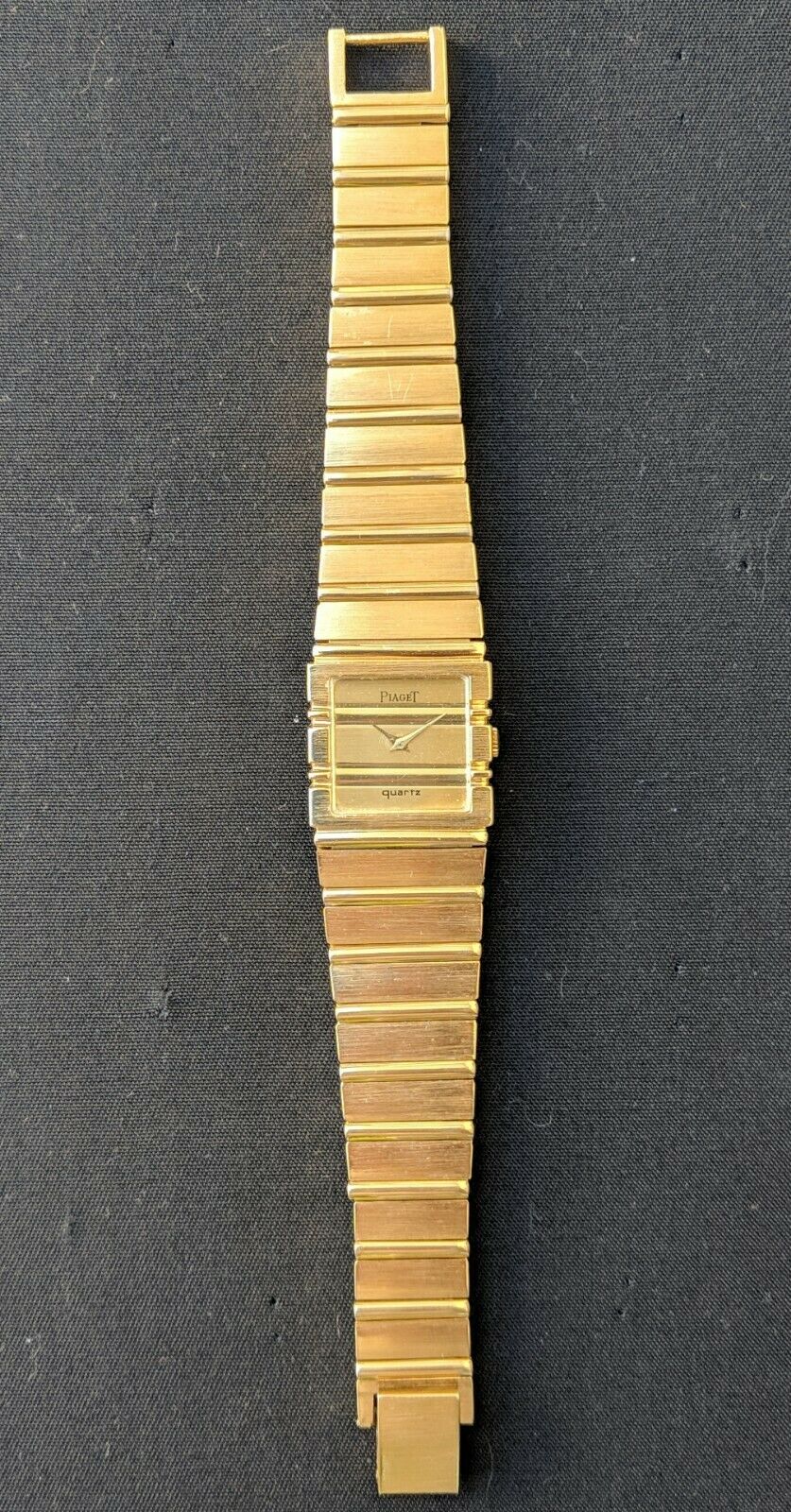 Vintage PIAGET 5 Jewels Quartz Gold Plated Swiss Wrist Watch for