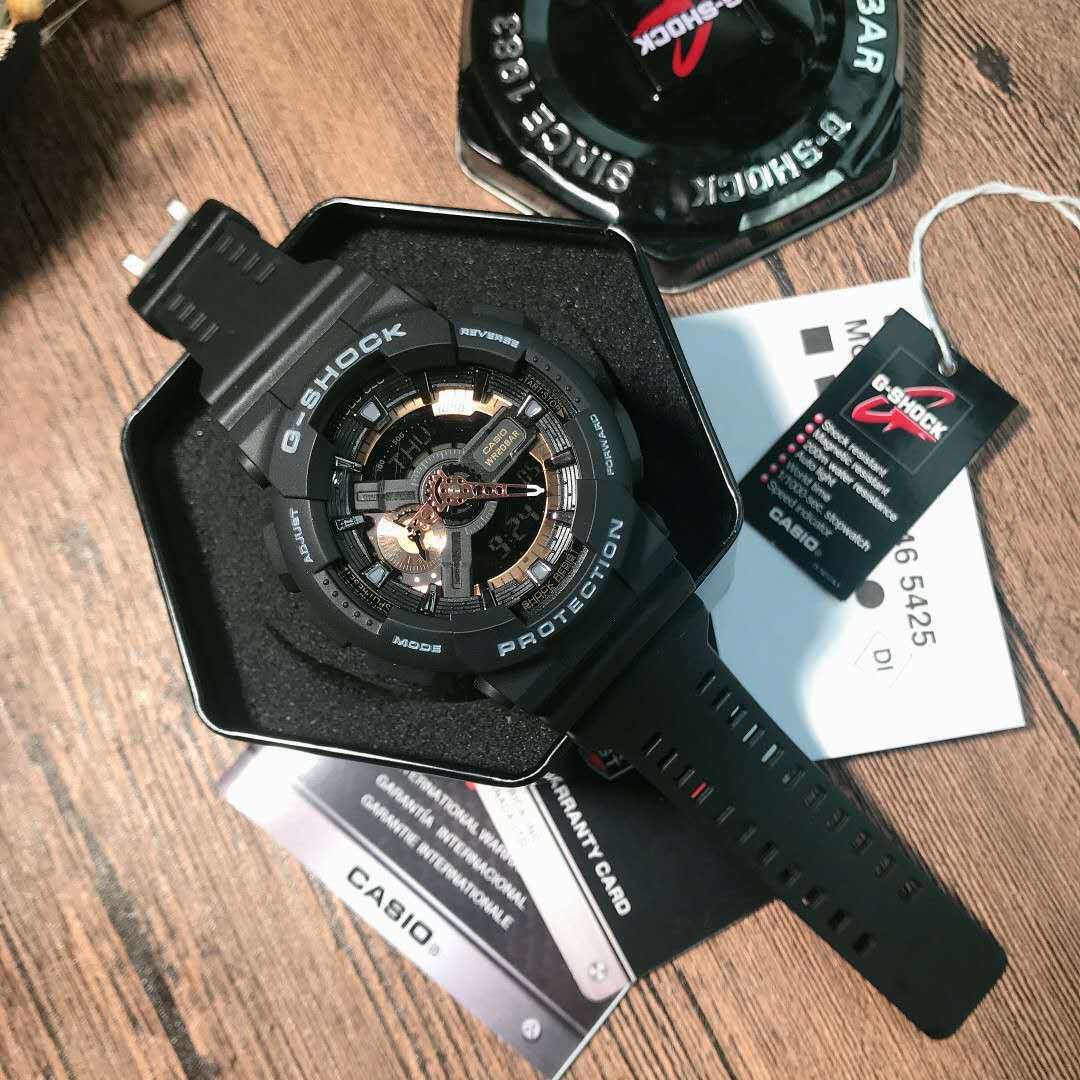 NEW G-Shock GA110RG-1A Men's Watch Black Dial Resin Chronograph ...