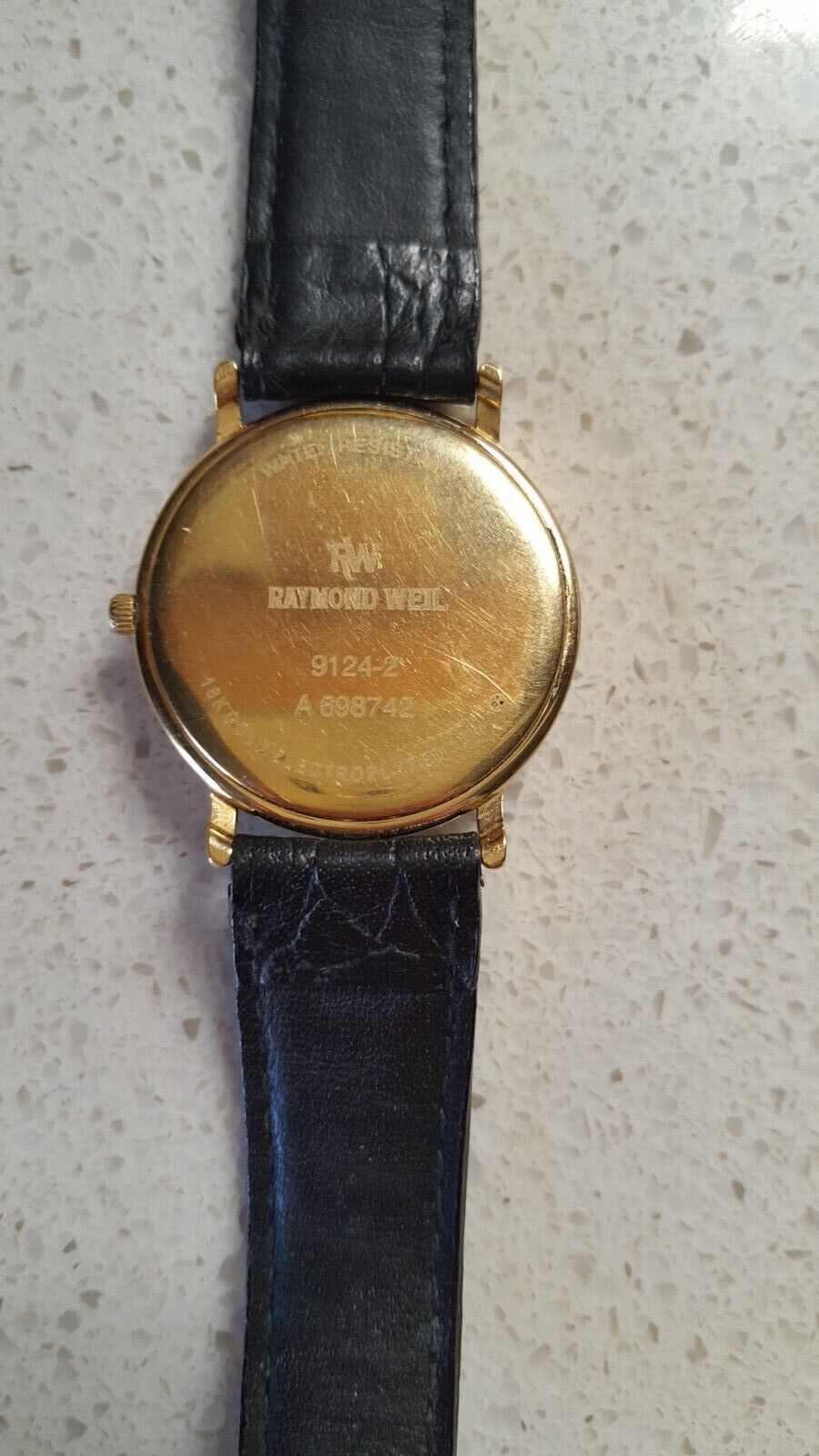 Raymond Weil Geneve 9124 - 2 Vintage 18K E/P Gold with Date