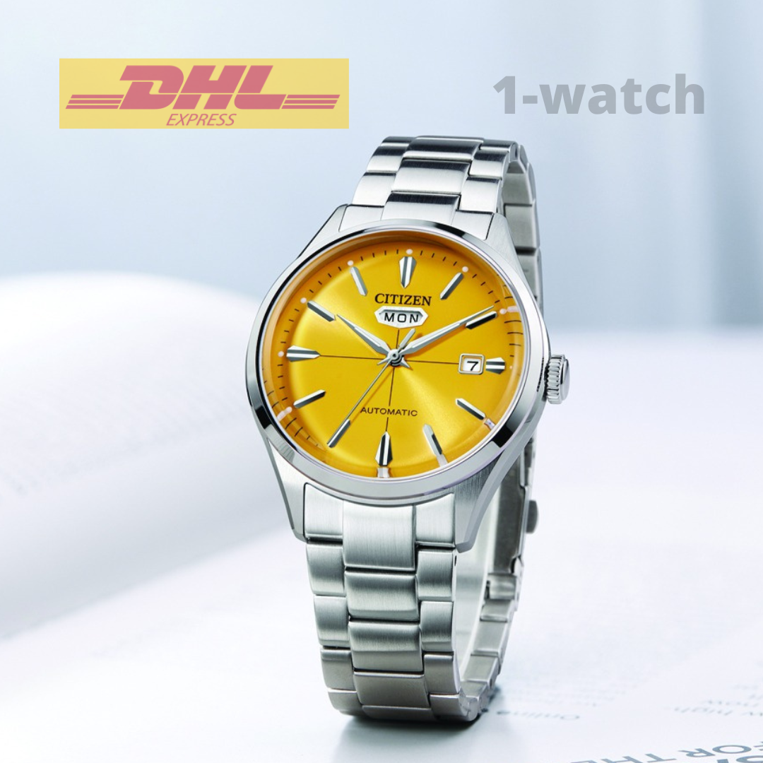 Citizen NH8391-51Z Automatic Yellow Dial Silver Stainless