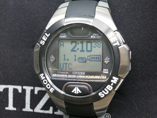 Unused! CITIZEN PROMASTER CYBER AQUALAND NX DIVERS D710 From Japan