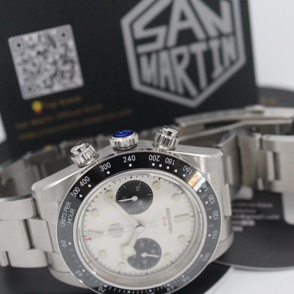 [$300 USD] San Martin Panda BB Chronograph Retro SN052 | WatchCharts