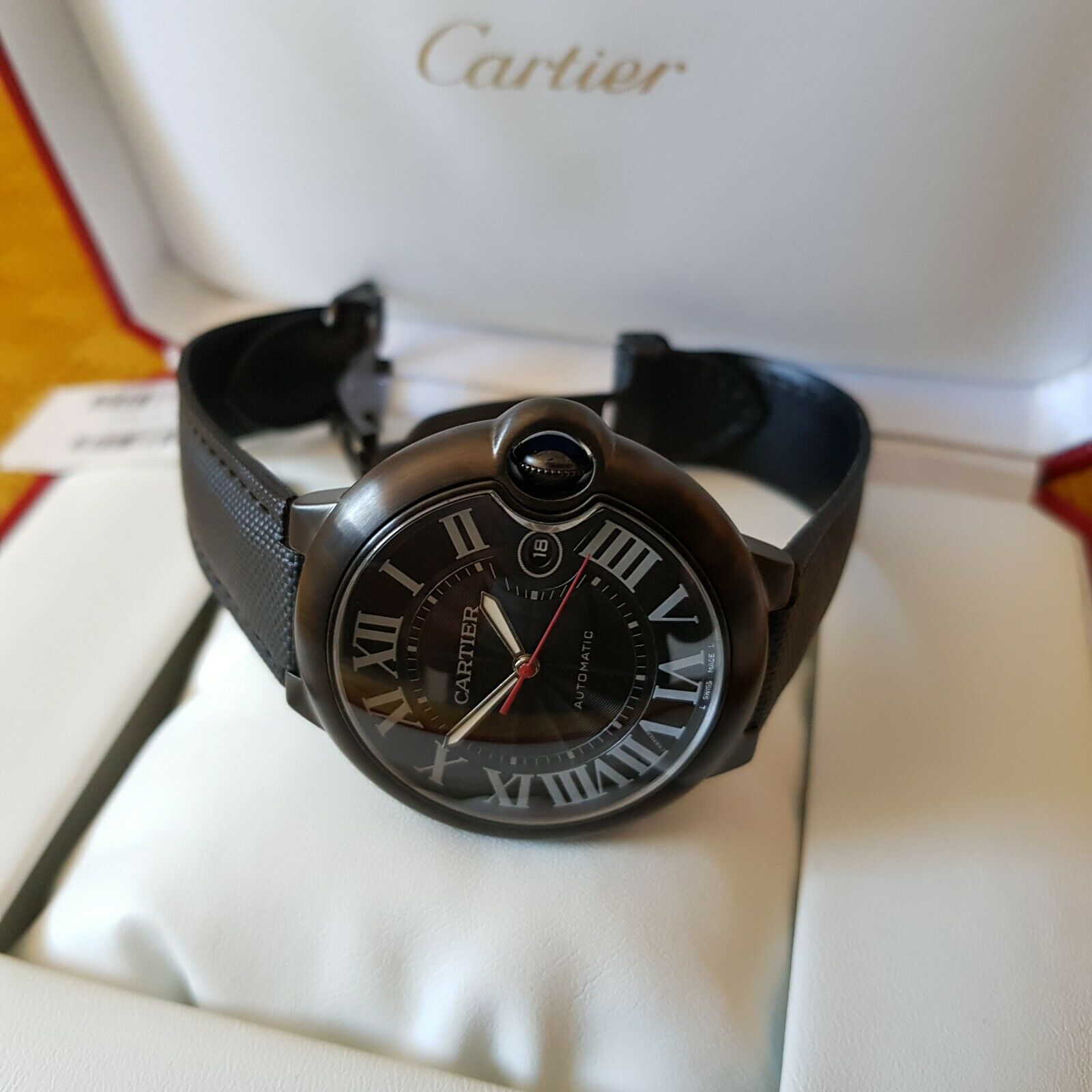 Ballon bleu de cartier carbon online watch