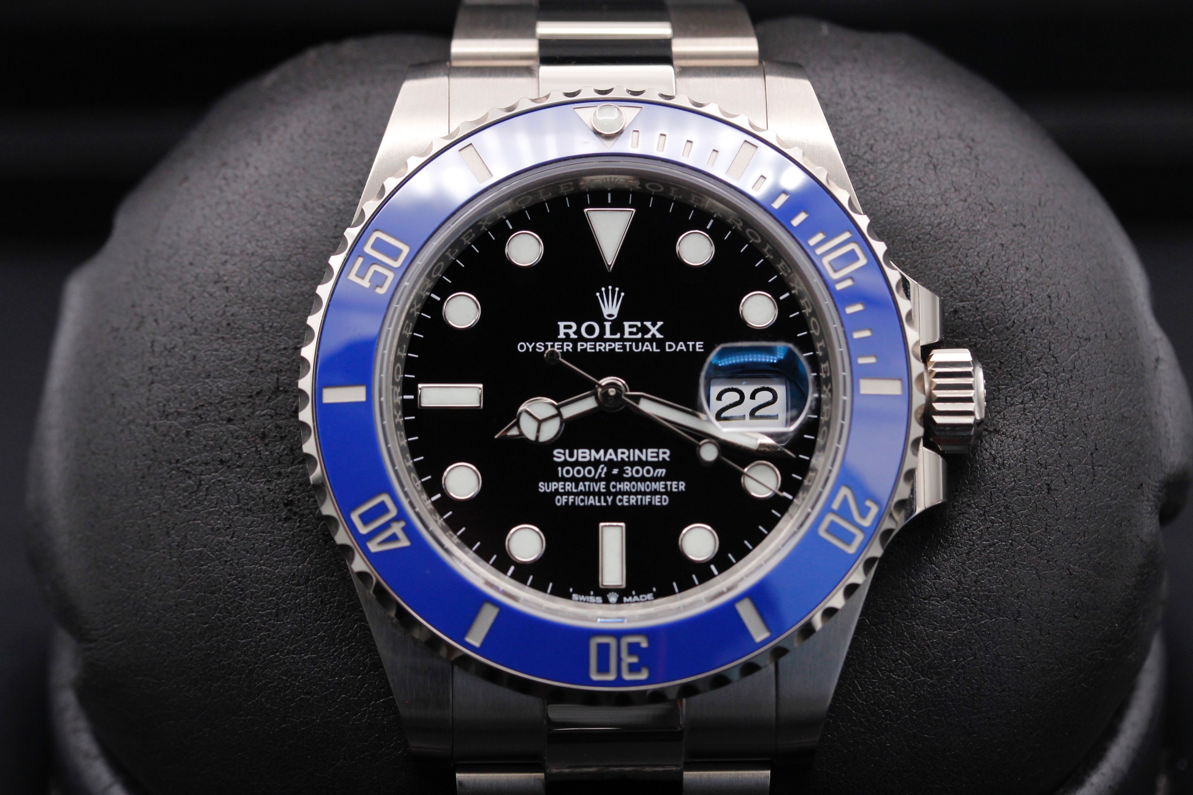 Rolex submariner blue bezel hotsell black face