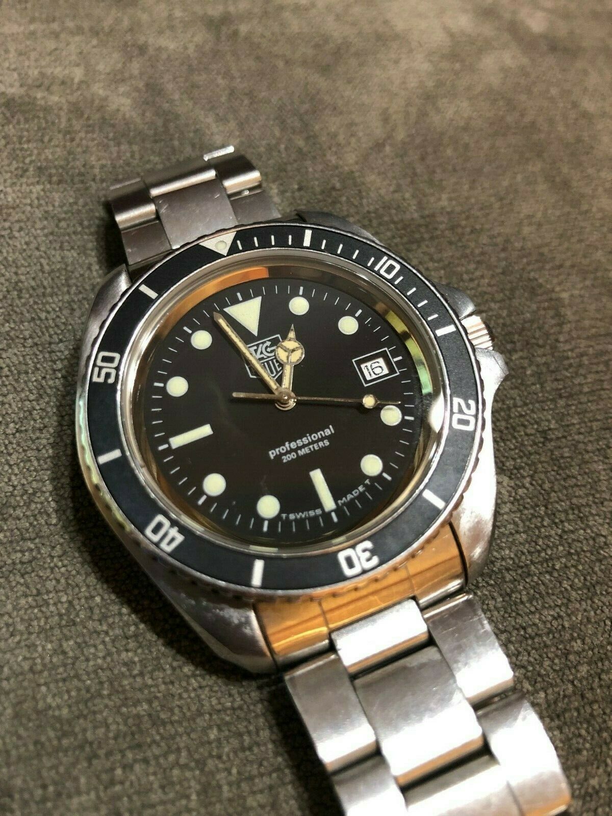 Vintage TAG Heuer 1000 Series Diver 980.006N 200m Dive Watch