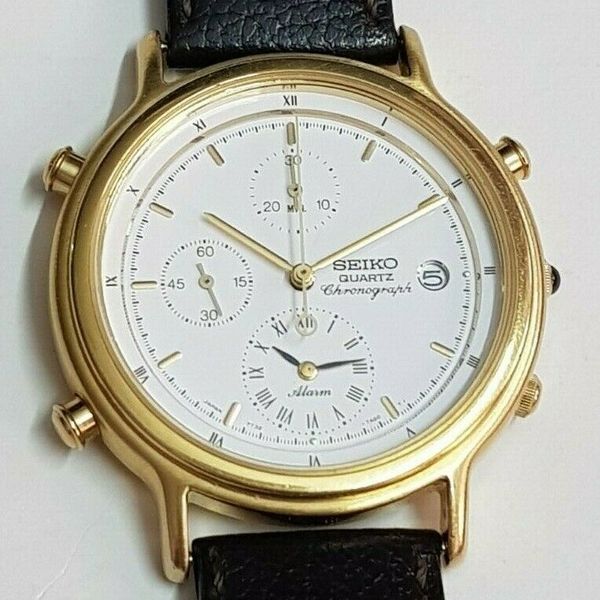 Vintage Seiko Chronograph Alarm Quartz 7T32 7A60 Made in Japan Good working  cond | WatchCharts