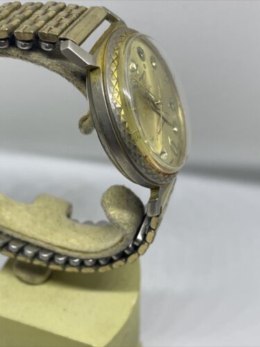 LONJEN 21 ELECTRA Swiss Made Gold Dial Mens Watch (273) Plated