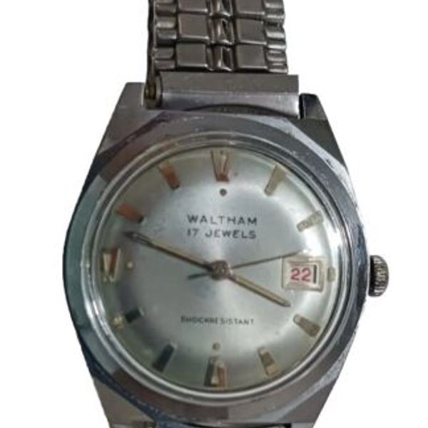 Montre Vintage WALTHAM 17 Rubis Avec Fonction Date - Mécanique Automatique, Pour Homme, Fonctionne Très Bien