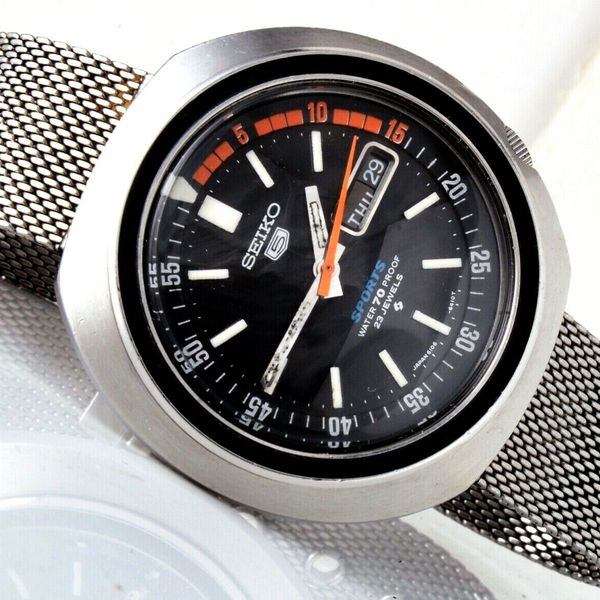 1969 Seiko 5 Sports 6106-6410 Automatic Watch JDM Model