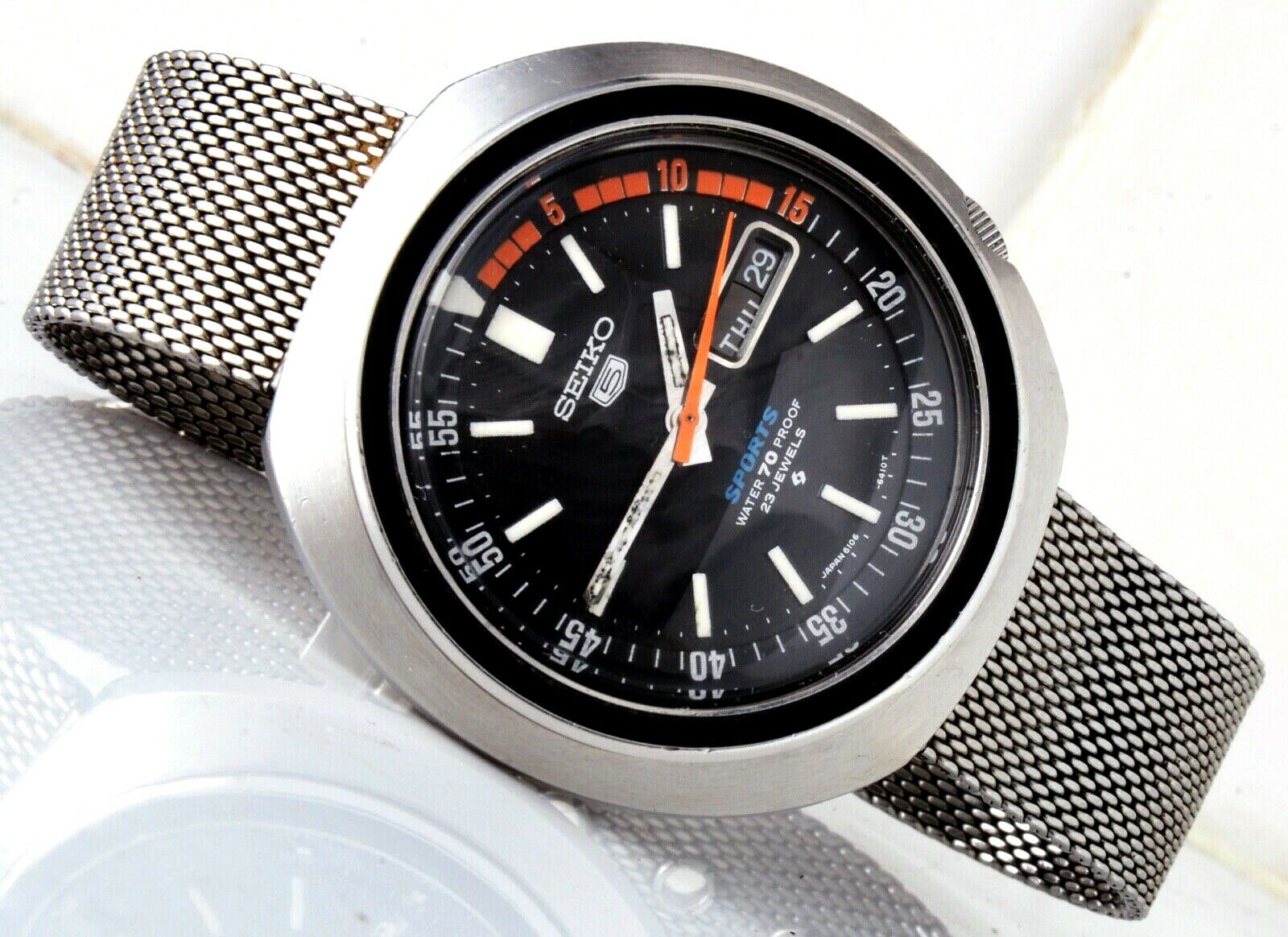 1969 Seiko 5 Sports 6106-6410 Automatic Watch JDM Model