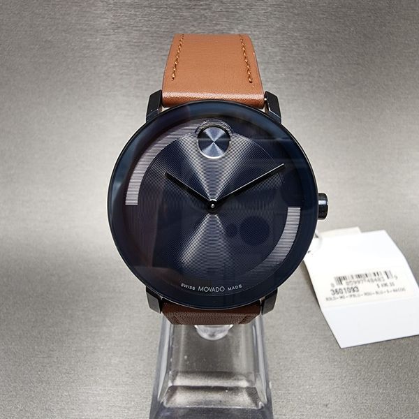 Movado Bold Evolution 2.0 Watch Men 40mm Blue Dial Stainless Steel ...