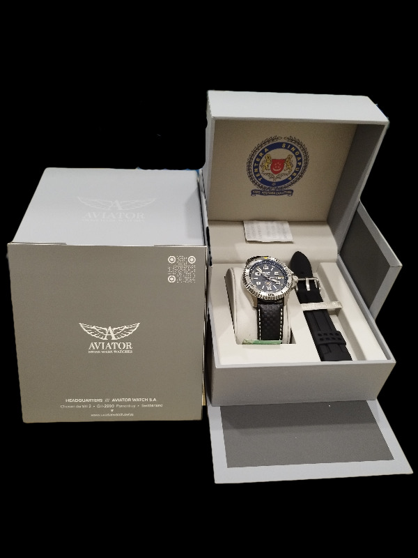 SAF Aviator Swiss Made Unisex Watch With Original Box