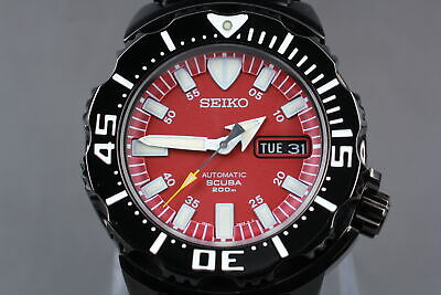 N MINT] SEIKO 7S26-03G0 SZEN007 Divers Red Night Monster Men's