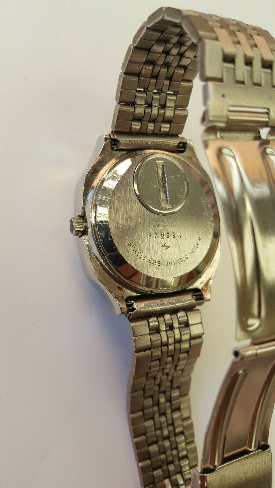 SEIKO 0114-0020 1975 LC Quartz LCD Digital watch Sold for Parts or