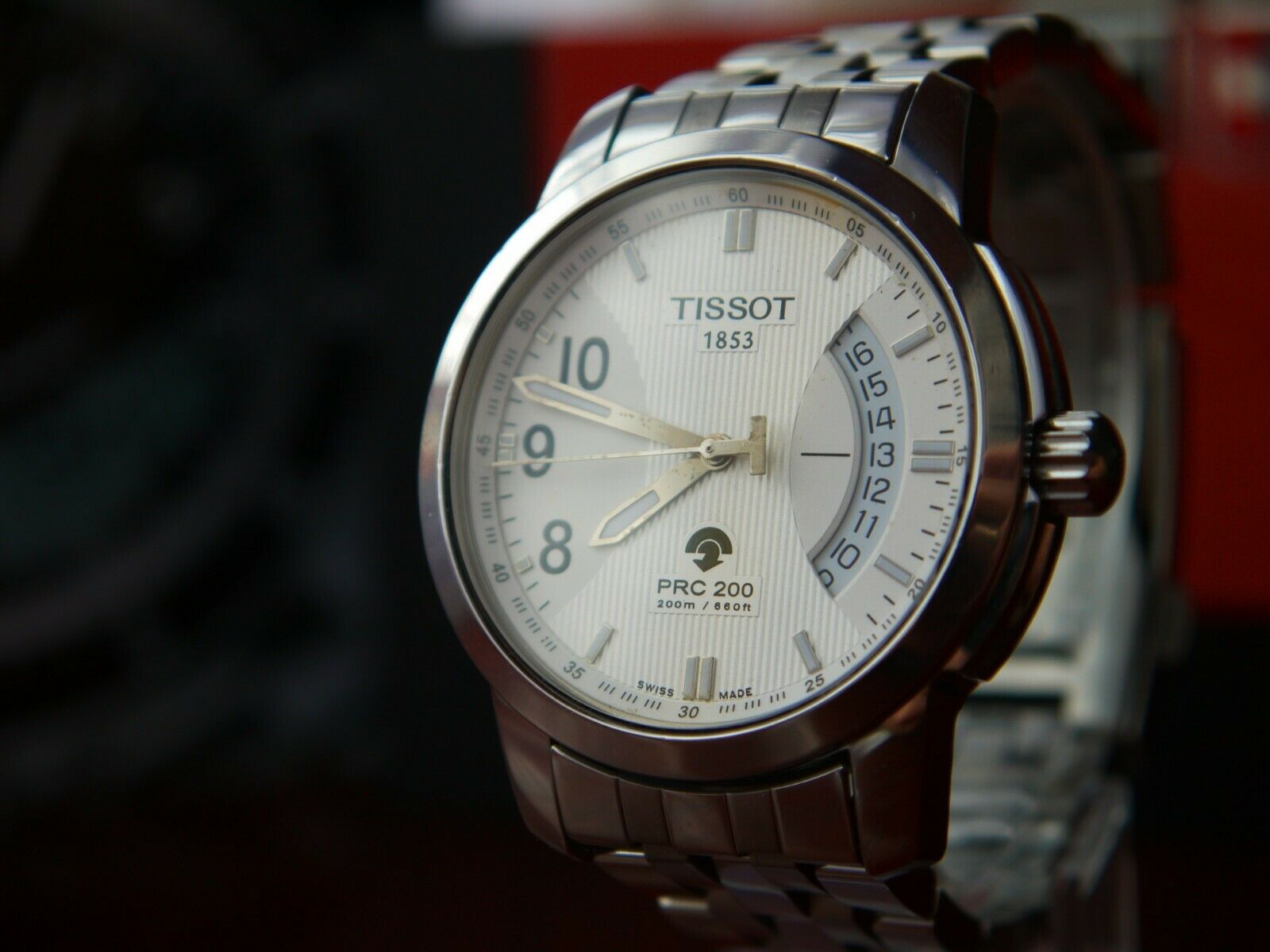 TISSOT PRC200 Men s Autoquartz Watch SILVER DIAL T014.421.11