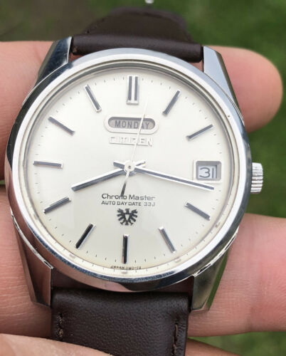 Citizen Chrono Master Day Date Automatic 33J Vintage Watch 