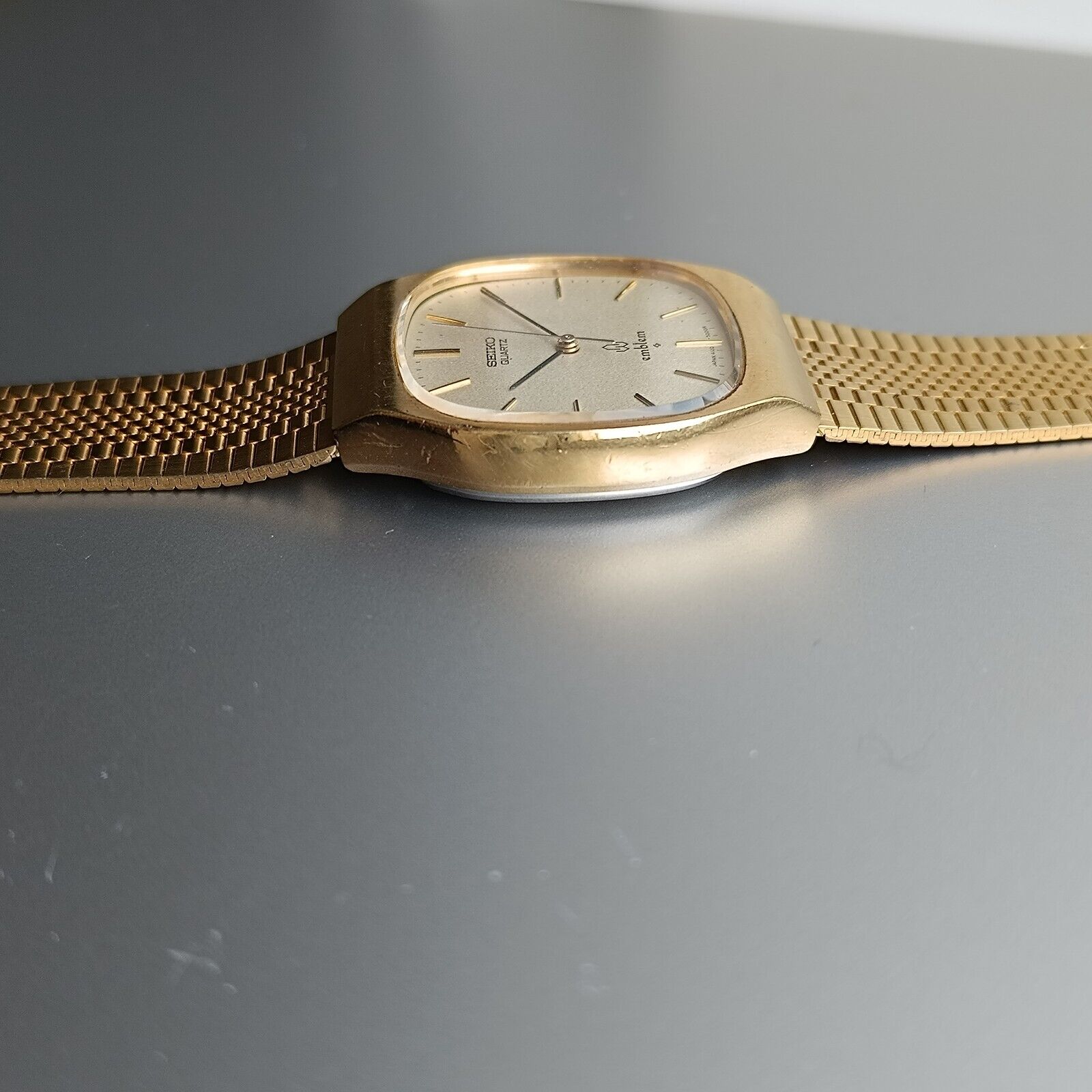 Seiko Emblem 4120-5000 Aug 1976 Snowflake Linen Dial Mens Seiko Emblem 4120-5000 Aug 1976 Snowflake Linen Dial Mens