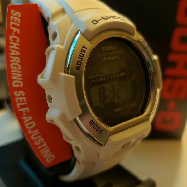 Casio G Shock Mens Mb 6 Tough Solar White Resin Watch Gwm850 7 Great Condition Watchcharts