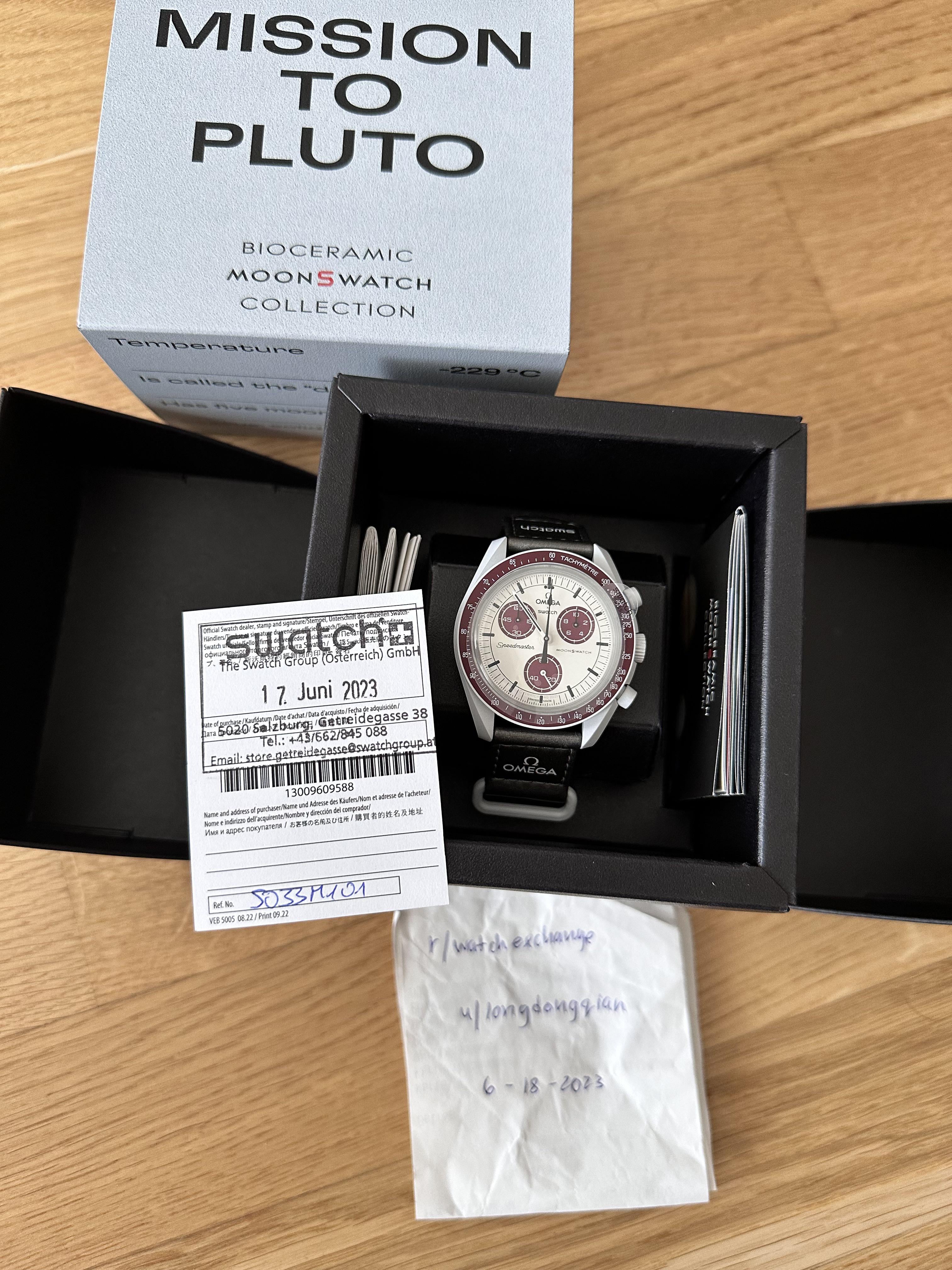 WTS] Swatch X Omega MoonSwatch“Mission to Pluto” | WatchCharts