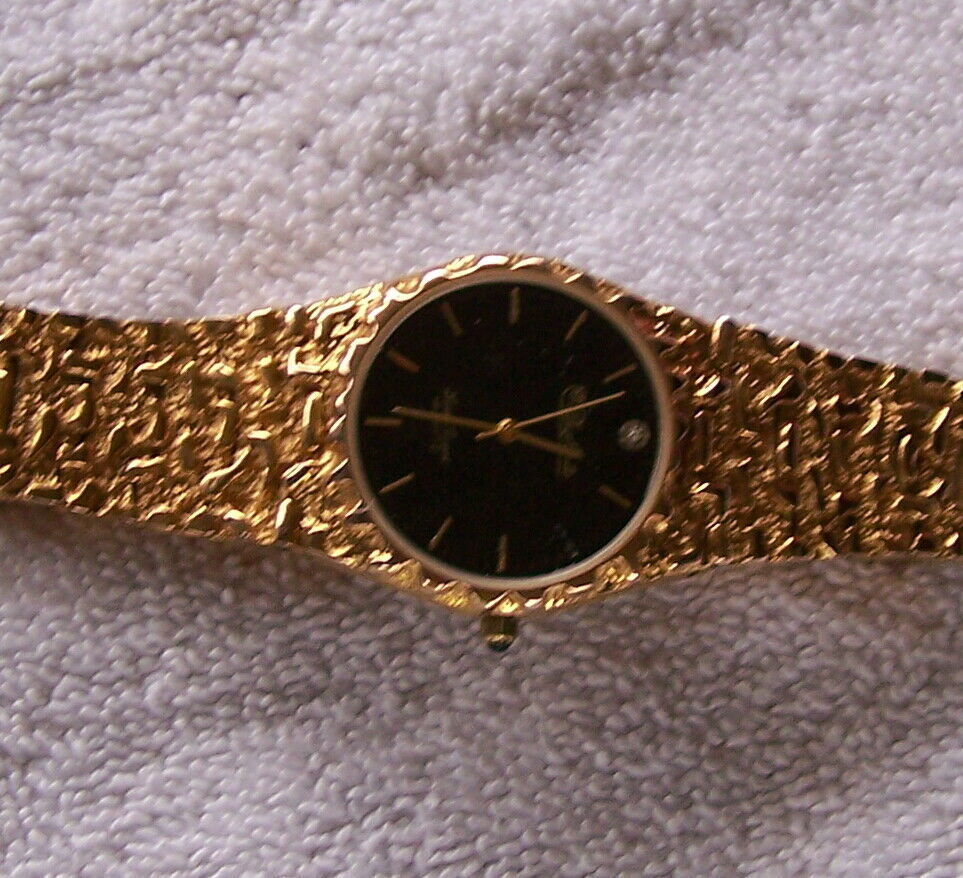 Dufonte by lucien piccard gold nugget watch best sale