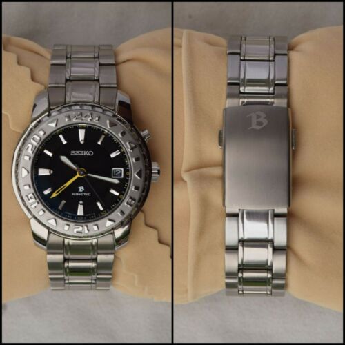 Serviced Seiko Brightz Limited Edition Kinetic Watch Titanium 5M65