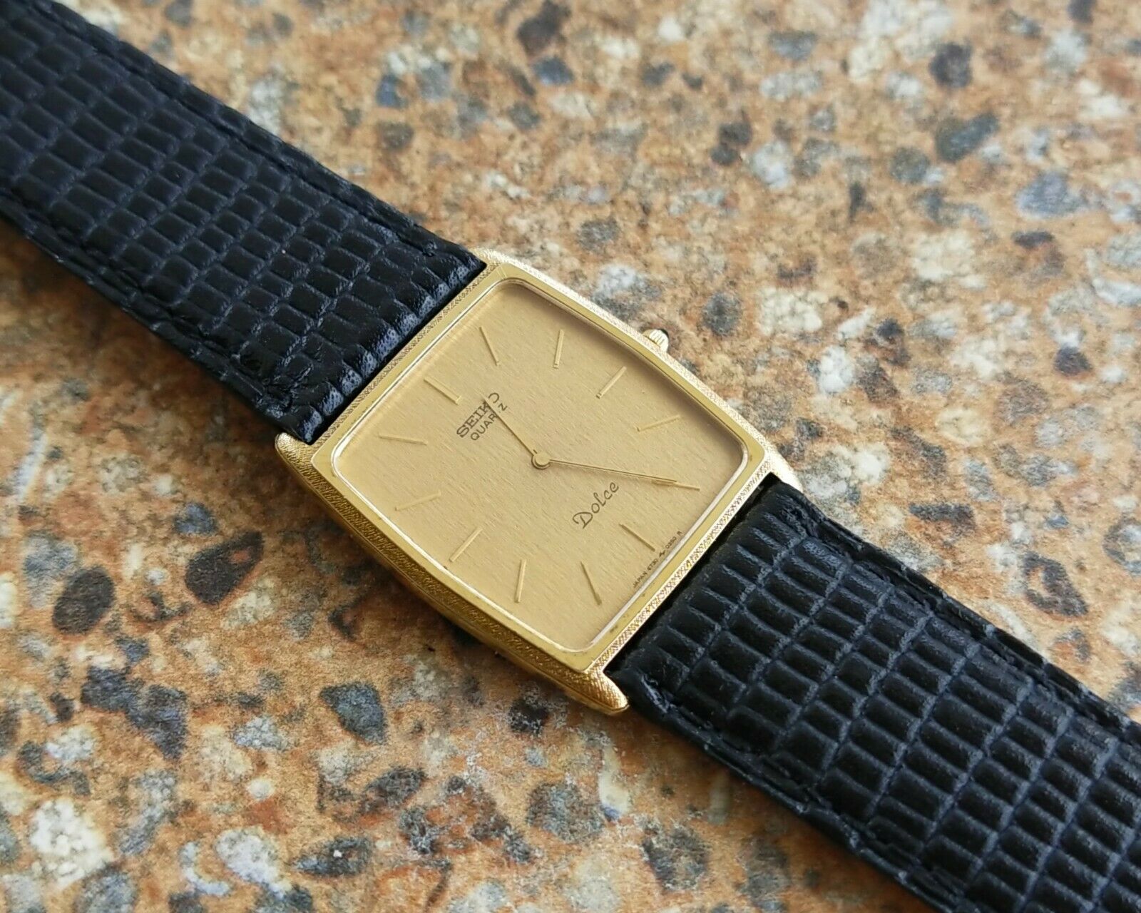 Seiko Dolce Quartz 6730 5180 SGP 30 Gold Plated October 1981 Dress