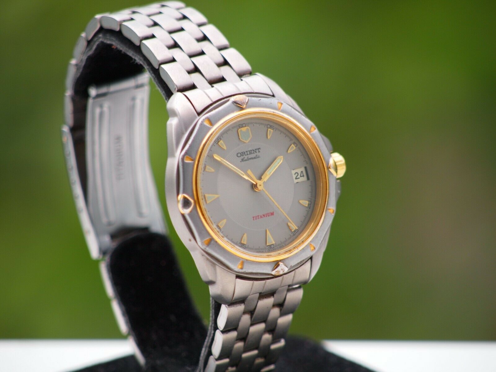 Orient Titanium Automatic watch, ref. 48744, Date indicator, 21 J