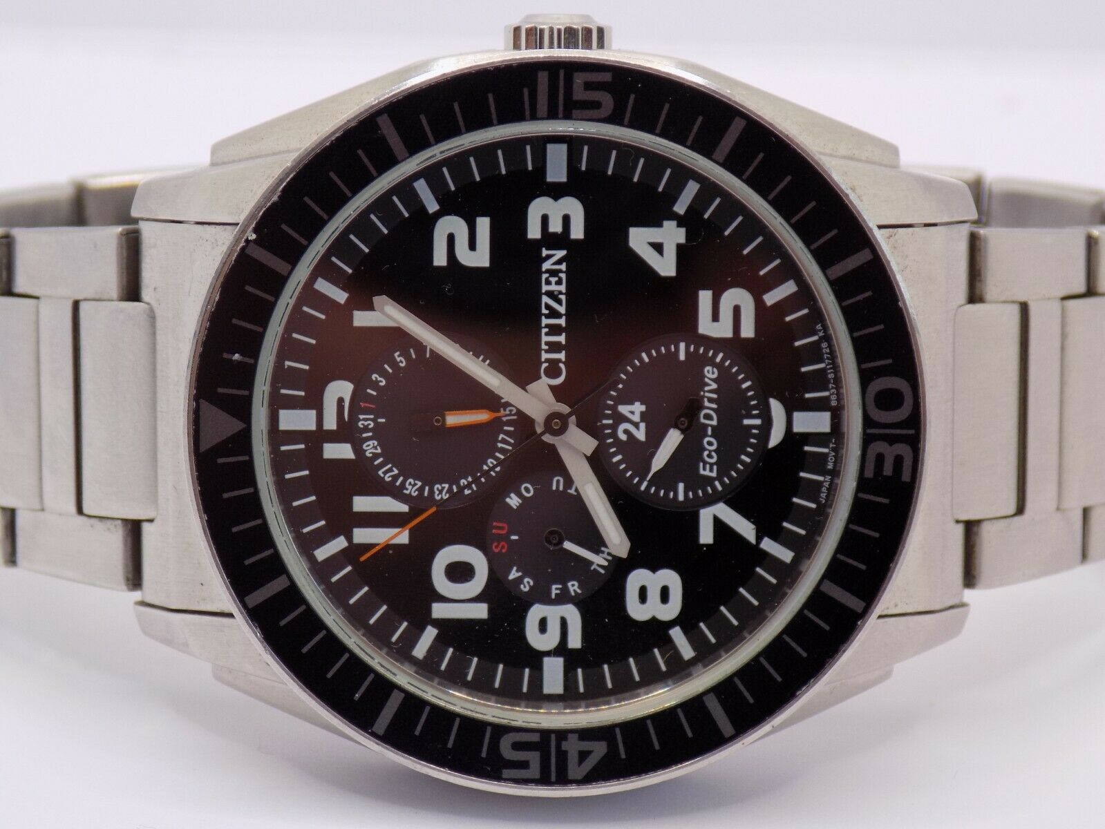 CITIZEN Eco-Drive 8637-S080975 Solar Gents Watch JDM W.R.10 BAR