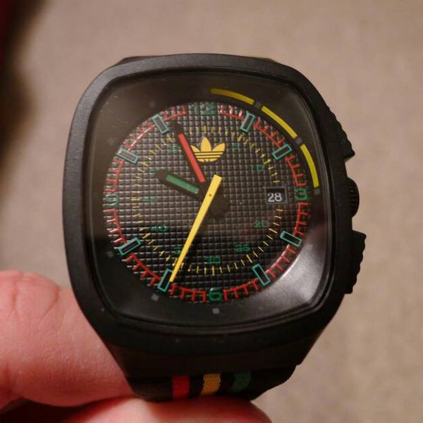 FS Adidas Rasta Analog Quartz with date WatchCharts Marketplace