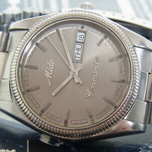 NICE MIDO COMMANDER MODEL 8298 AUTOMATIC SWISS MADE WATCH