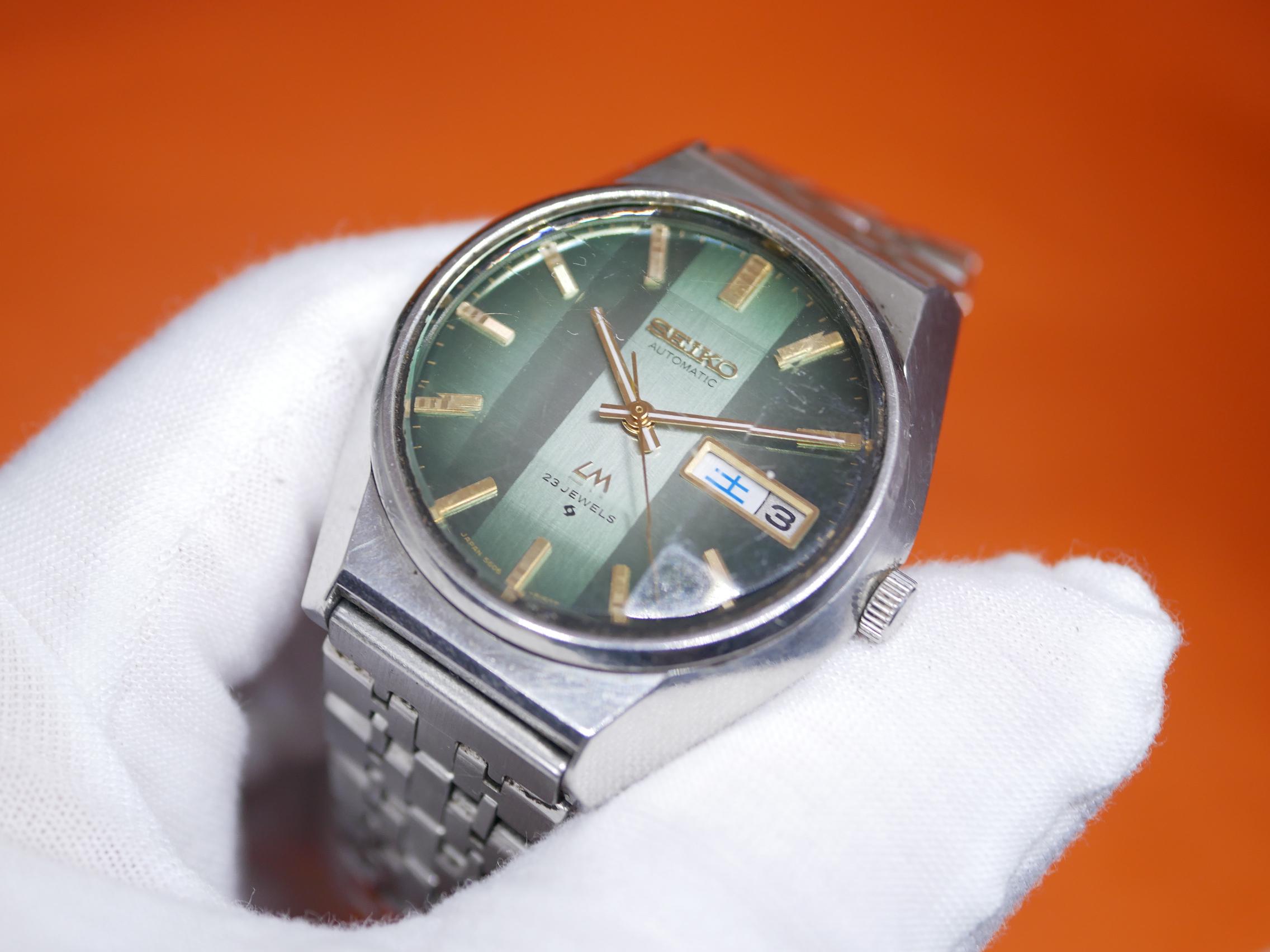 WTS Seiko Lordmatic 36mm Day Date Green Dial Reference 5606 8110