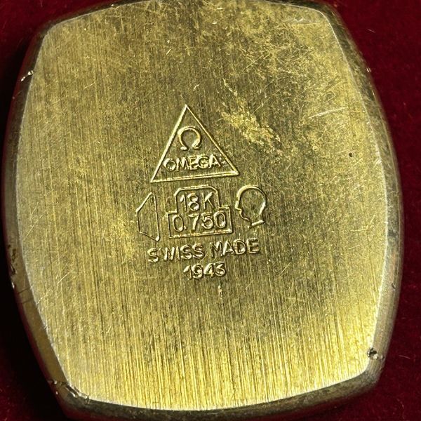 omega watch 18k 0.750 swiss made 1976