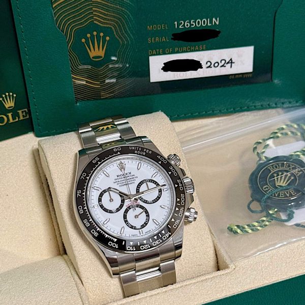 Rolex NEW 2025 Daytona WHITE PANDA NEW REFERENCE 126500 for