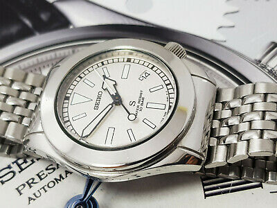 Seiko SCFC007 Stainless Steel 7N35-6150 SUS Quartz Mens Watch Auth 