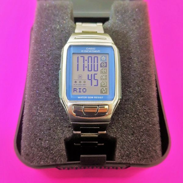 Vintage Casio EDB-120 Travel E-Databank 10, World Time