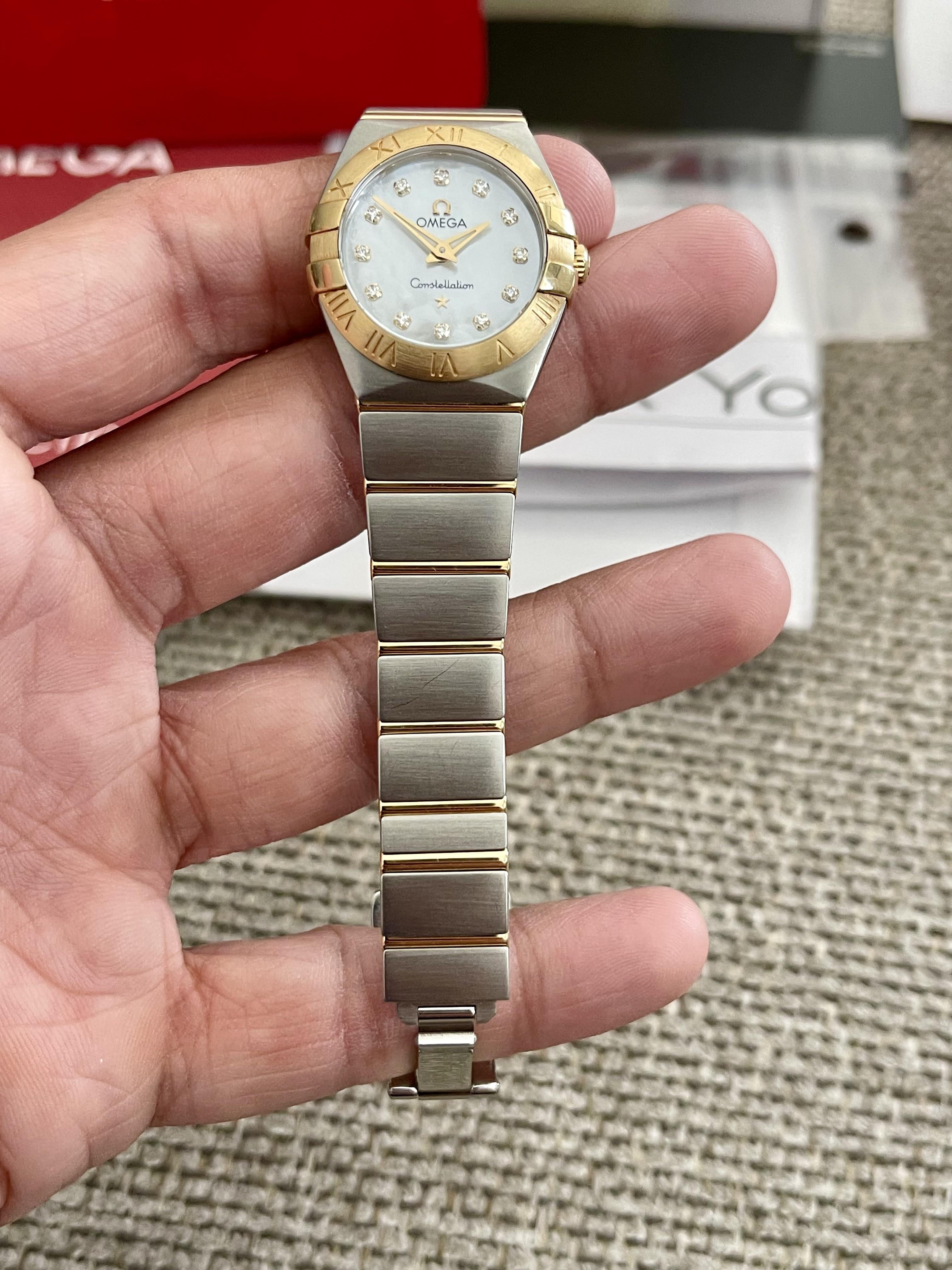 WTS] OMEGA Constellation Women's Mother of Pearl Gold diamonds