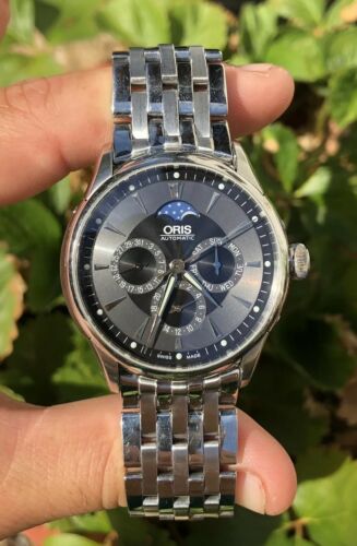 Oris Artelier Complication Automatic Moon Phase 7592 Black Dial